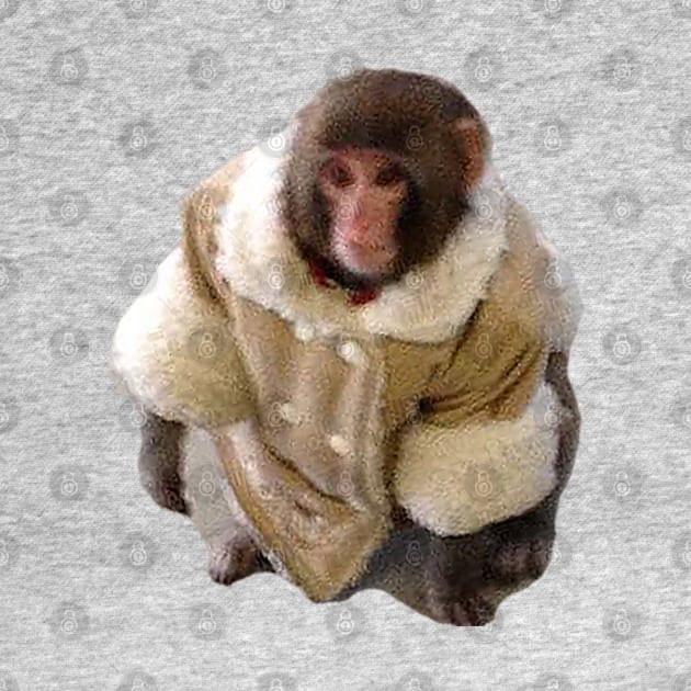 Stylish Yet Illegal Monkey Found Roaming Ikea Meme Sticker by aterkaderk